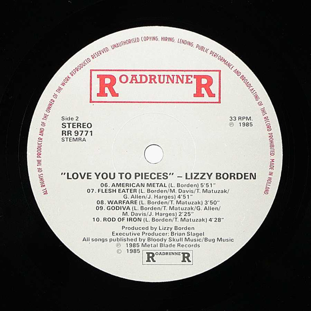 Lizzy Borden, Love You Pieces (Ins.) (LP)