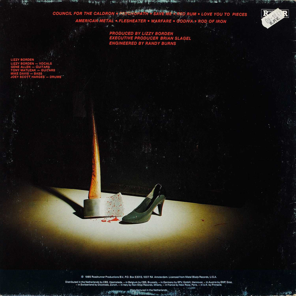 Lizzy Borden, Love You Pieces (Ins.) (LP)