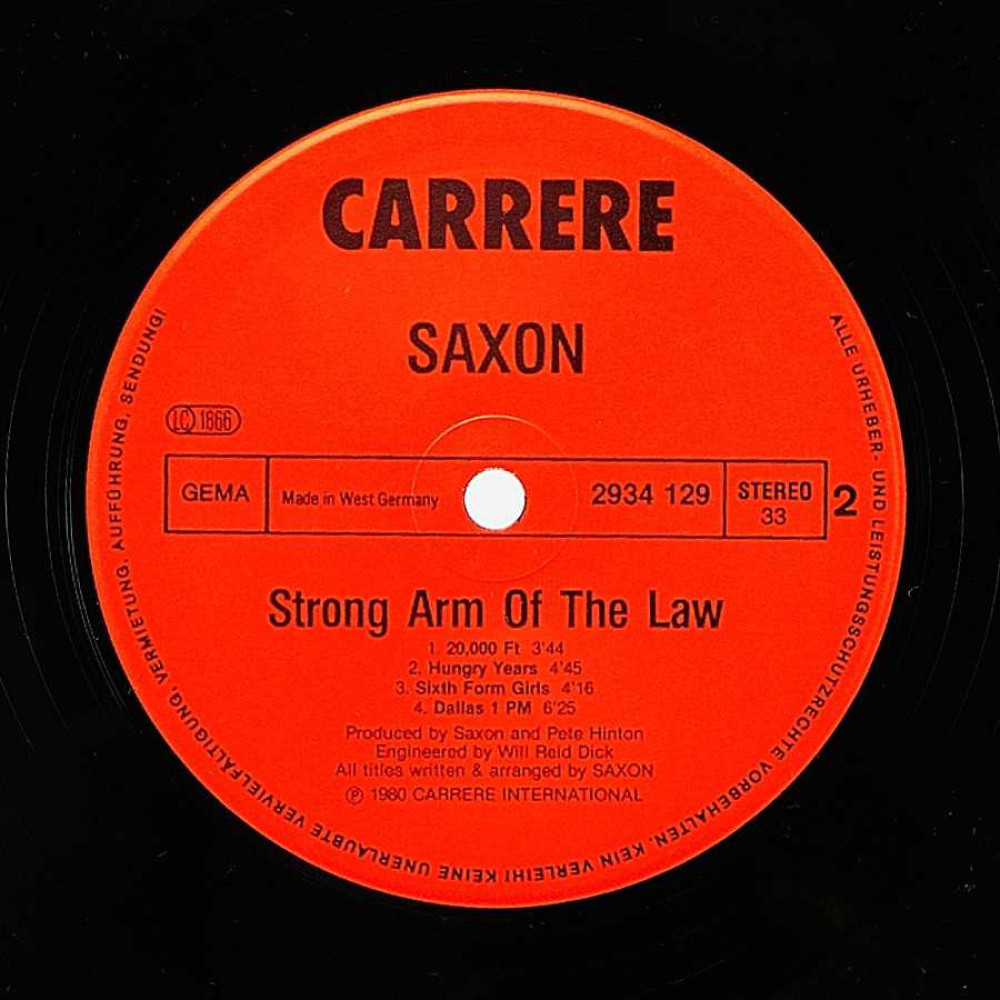 Saxon, Strong Arm Of The Law (1St Press) (Ins.) (LP)