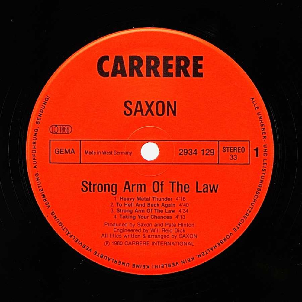 Saxon, Strong Arm Of The Law (1St Press) (Ins.) (LP)