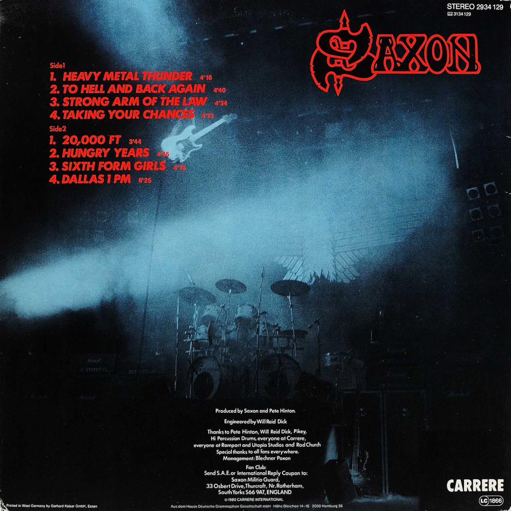 Saxon, Strong Arm Of The Law (1St Press) (Ins.) (LP)