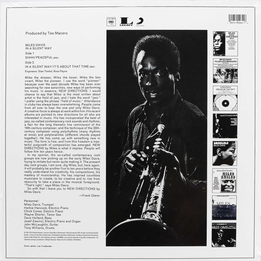 Miles Davis - In A Silent Way (50Th Ann. Limited Edition) (LP)