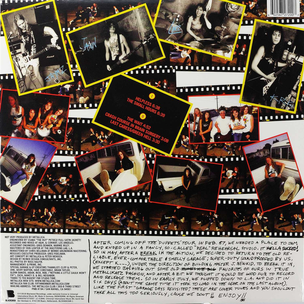Metallica – The $5.98 E.P. - Garage Days Re-Revisited (EP)