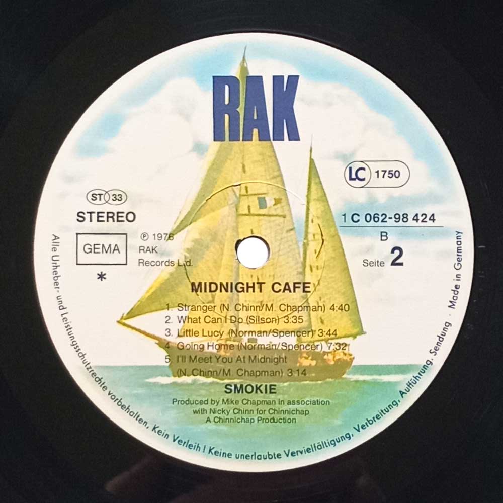 Smokie - Midnight Cafe (1St Press) (LP)