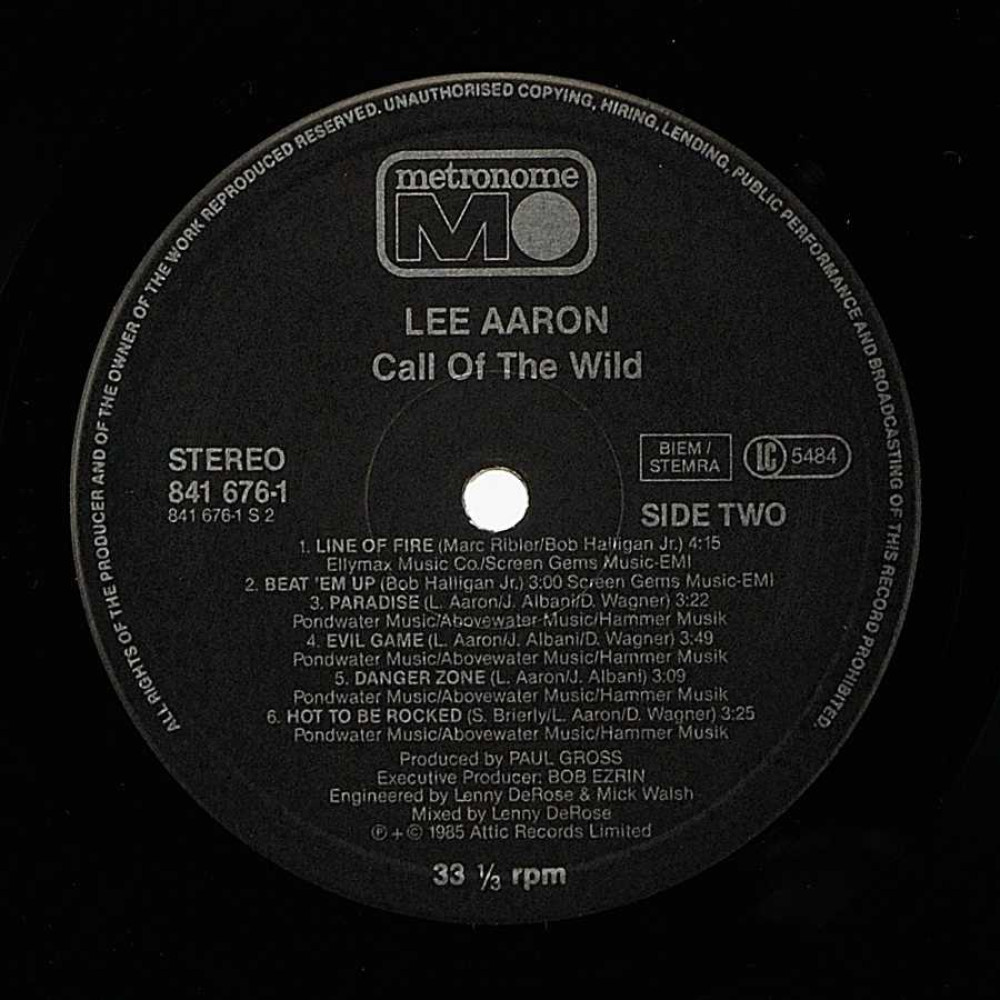 Lee Aaron, Call Of The Wild (LP)