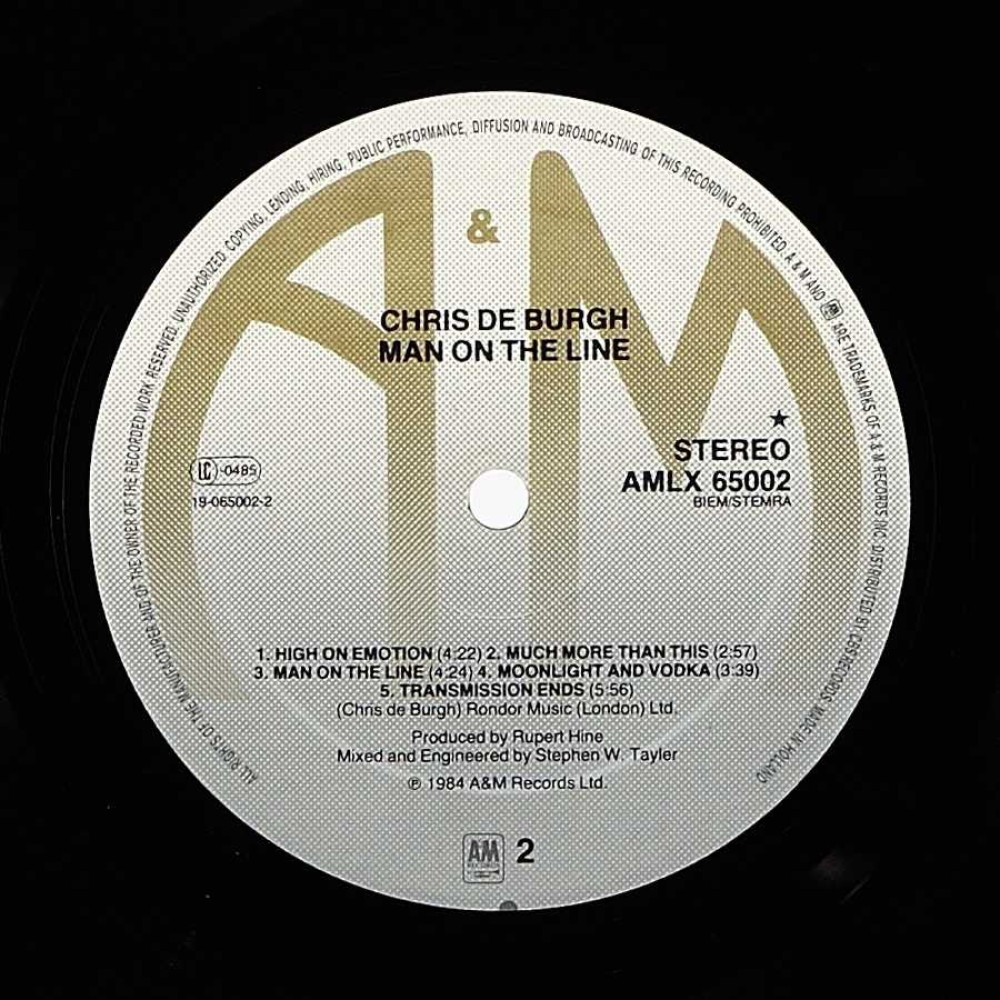 Chris de Burgh - Man On The Line (Ins.) (LP)