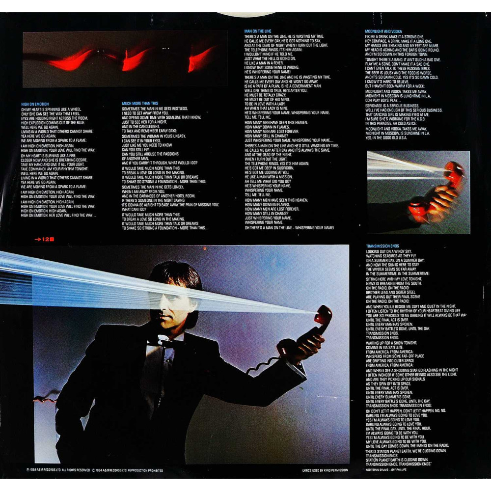 Chris de Burgh - Man On The Line (Ins.) (LP)