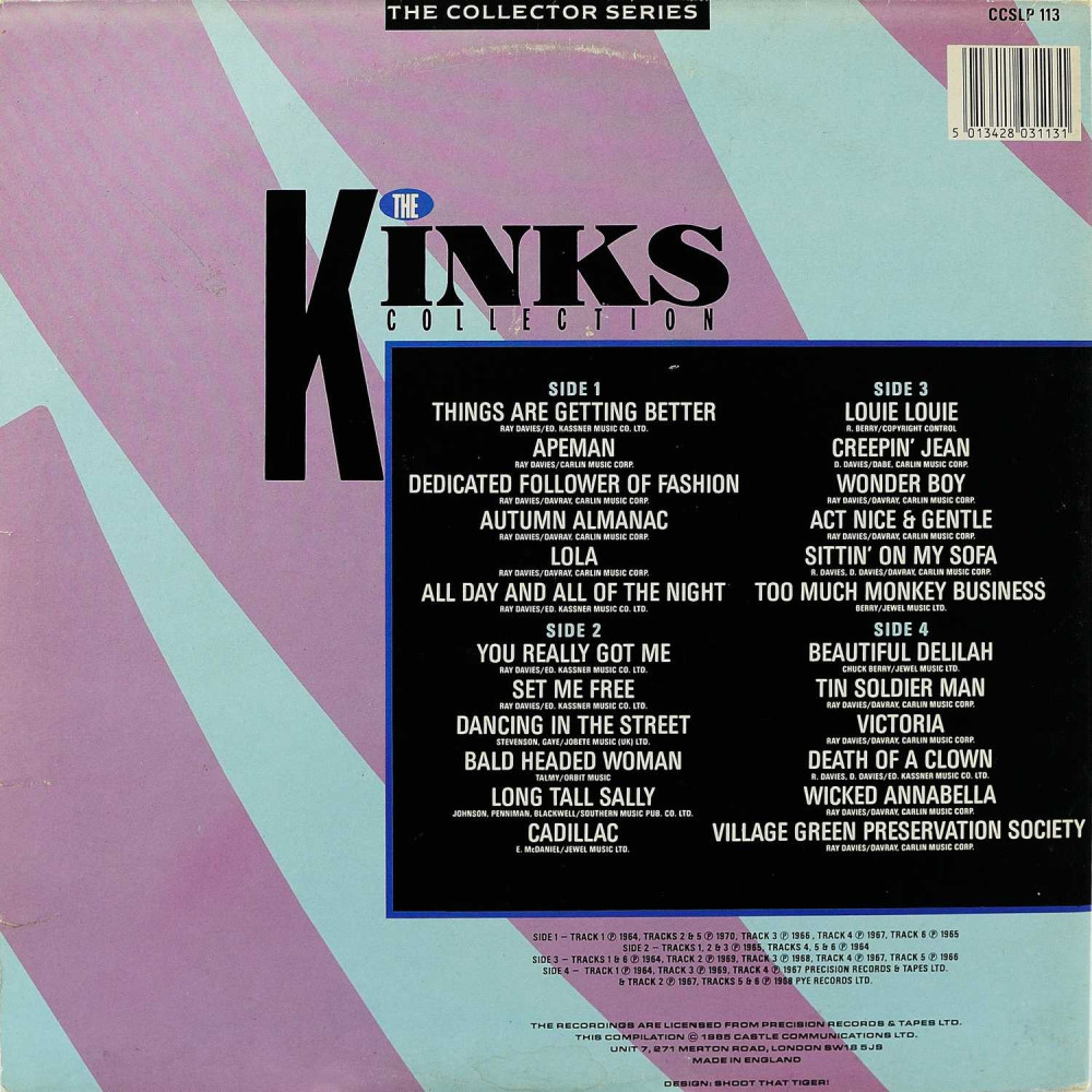 Kinks, The Kinks Collection (Uk) (G/F) (2 LP)