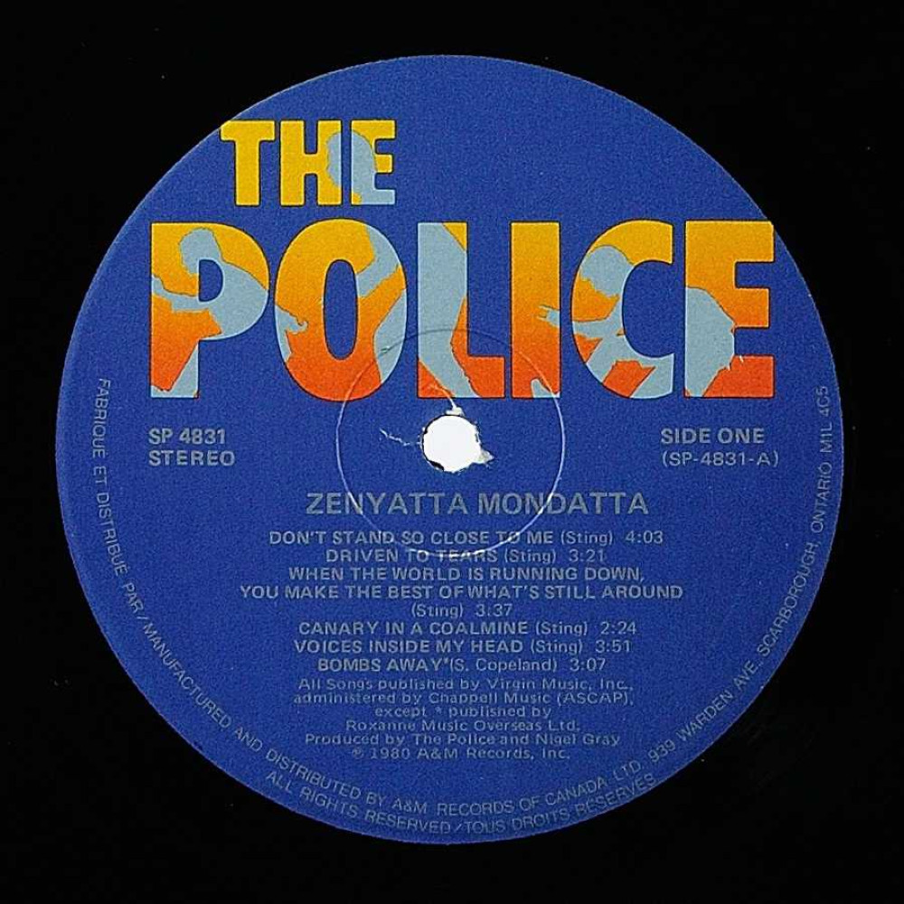 The Police, Zenyatta Mondatta (1St Press)) (Ins.) (LP)