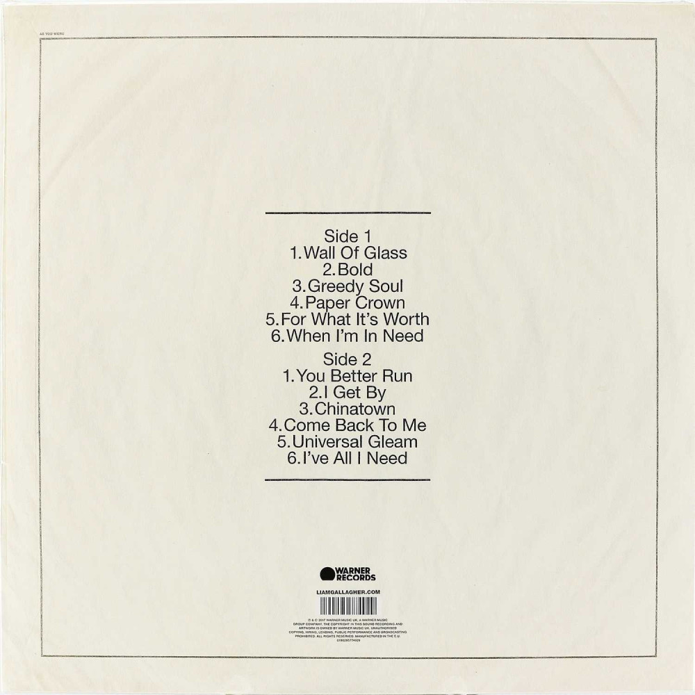 Liam Gallagher - As You Were (LP)