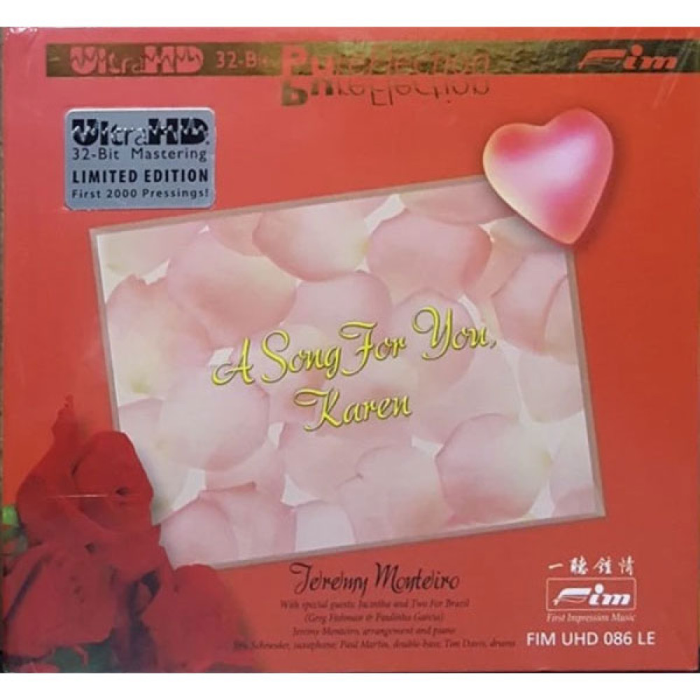 Jeremy Monteiro Trio – A Song For You, Karen (UHD CD)