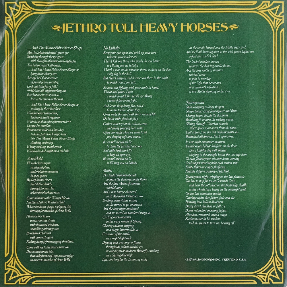 Jethro Tull - Heavy Horses (1St Press) (LP)