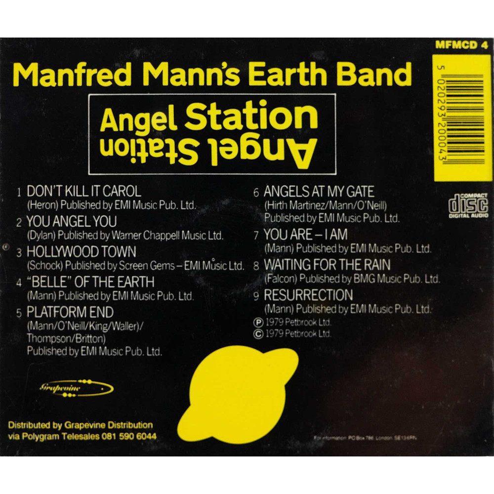 Manfred Mann's Earth Band, Angel Station (1979) (Used)