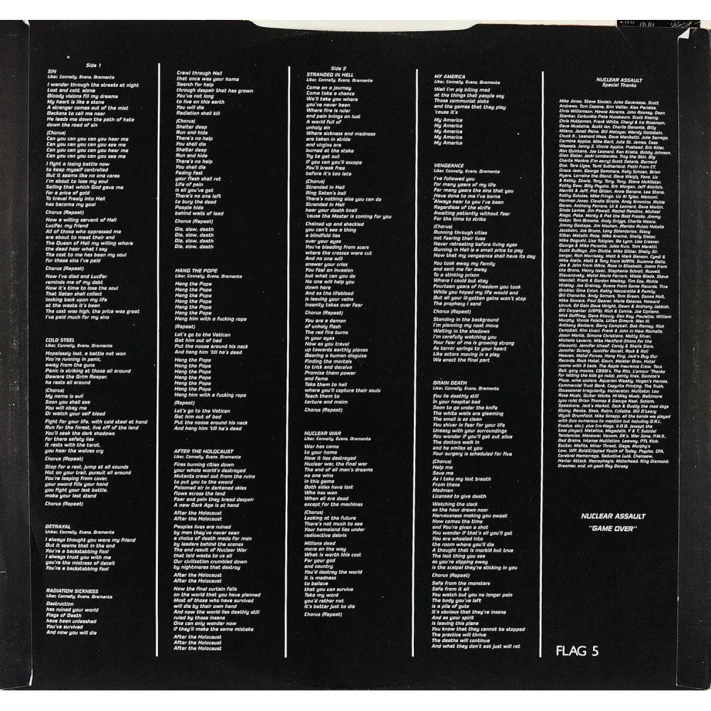 Nuclear Assault, Game Over (Ins.) (LP)