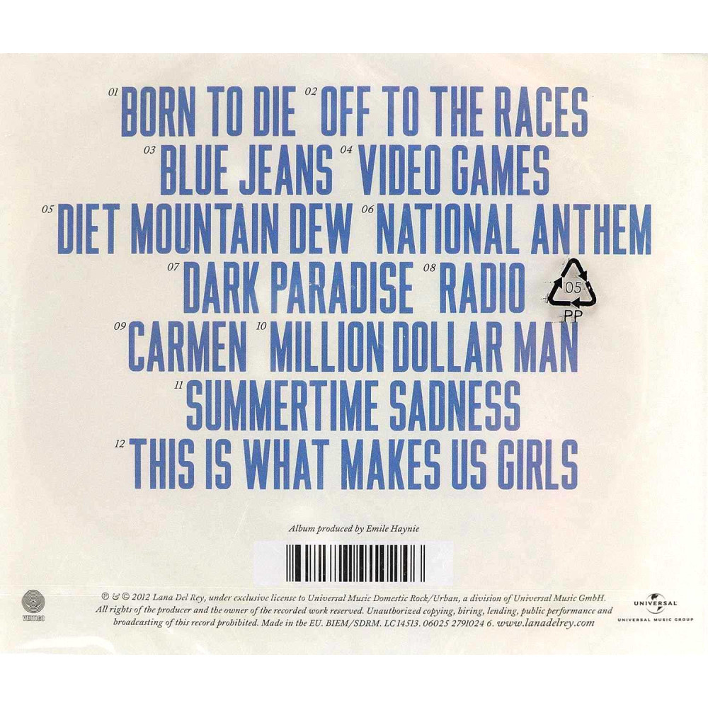 Lana Del Rey - Born To Die (CD)