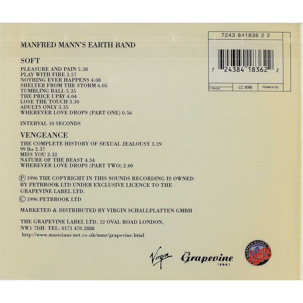 Manfred Mann's Earth Band, Soft Vengeance