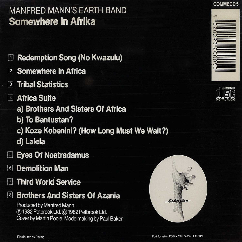 Manfred Mann's Earth Band - Somewhere In Afrika (CD)