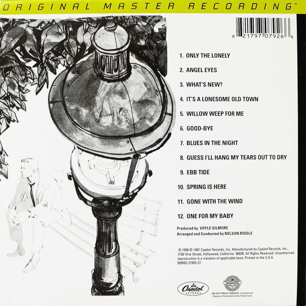 Frank Sinatra - Frank Sinatra Sings For Only The Lonely (CD)