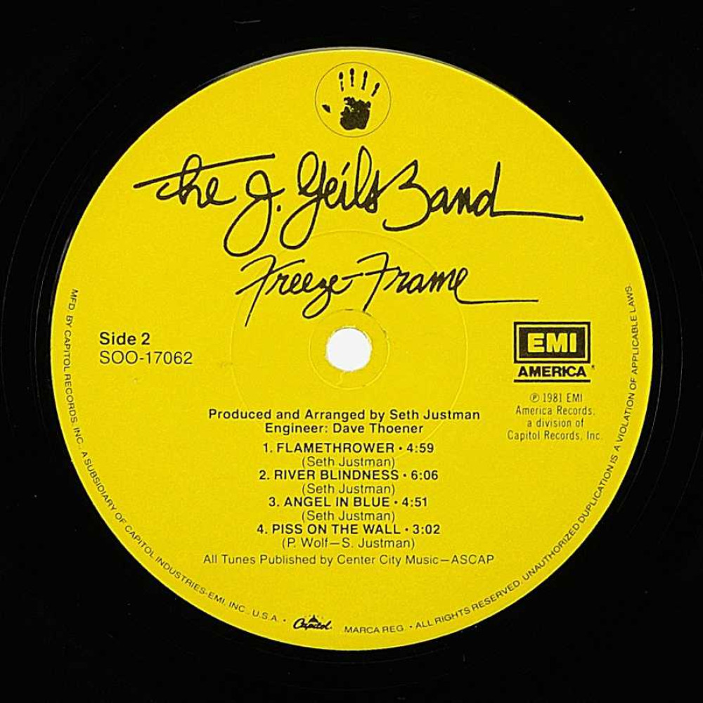 The J. Geils Band, Freeze-Frame (USA) (Ins.) (LP)