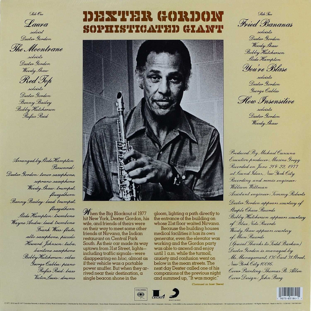 Dexter Gordon - Sophisticated Giant (LP)