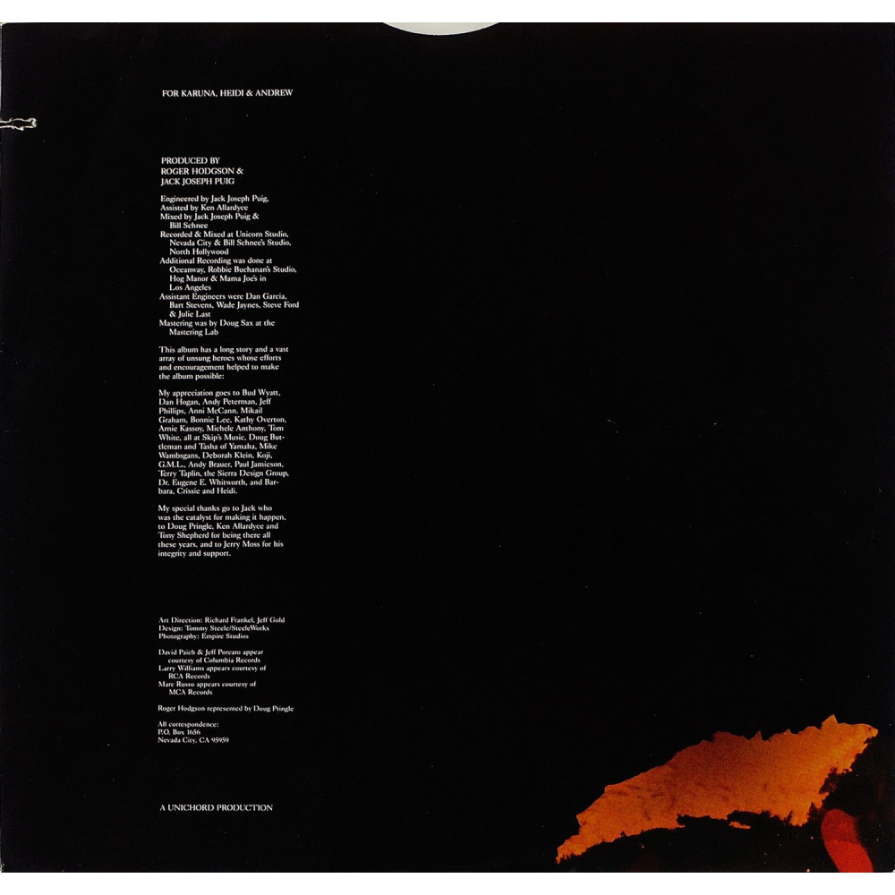 Roger Hodgson, Hai Hai (USA) (Ins.) (LP)