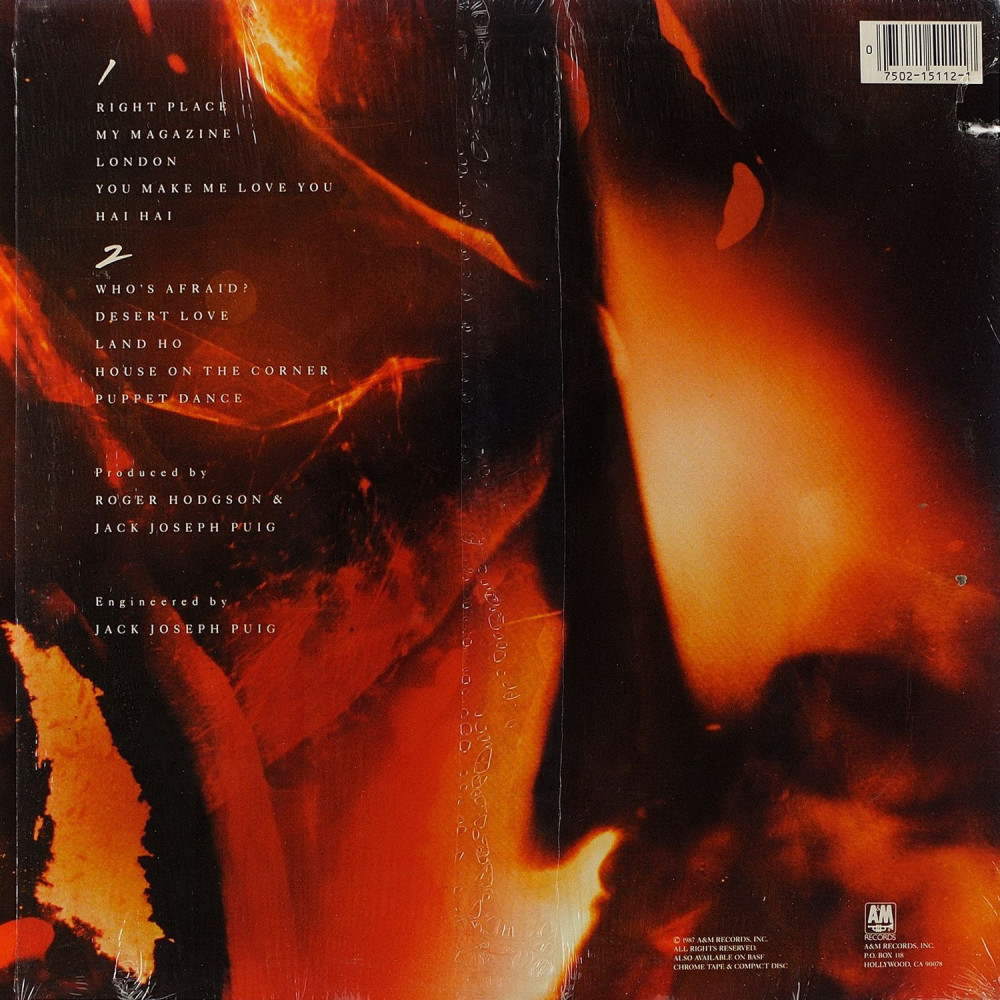 Roger Hodgson, Hai Hai (USA) (Ins.) (LP)