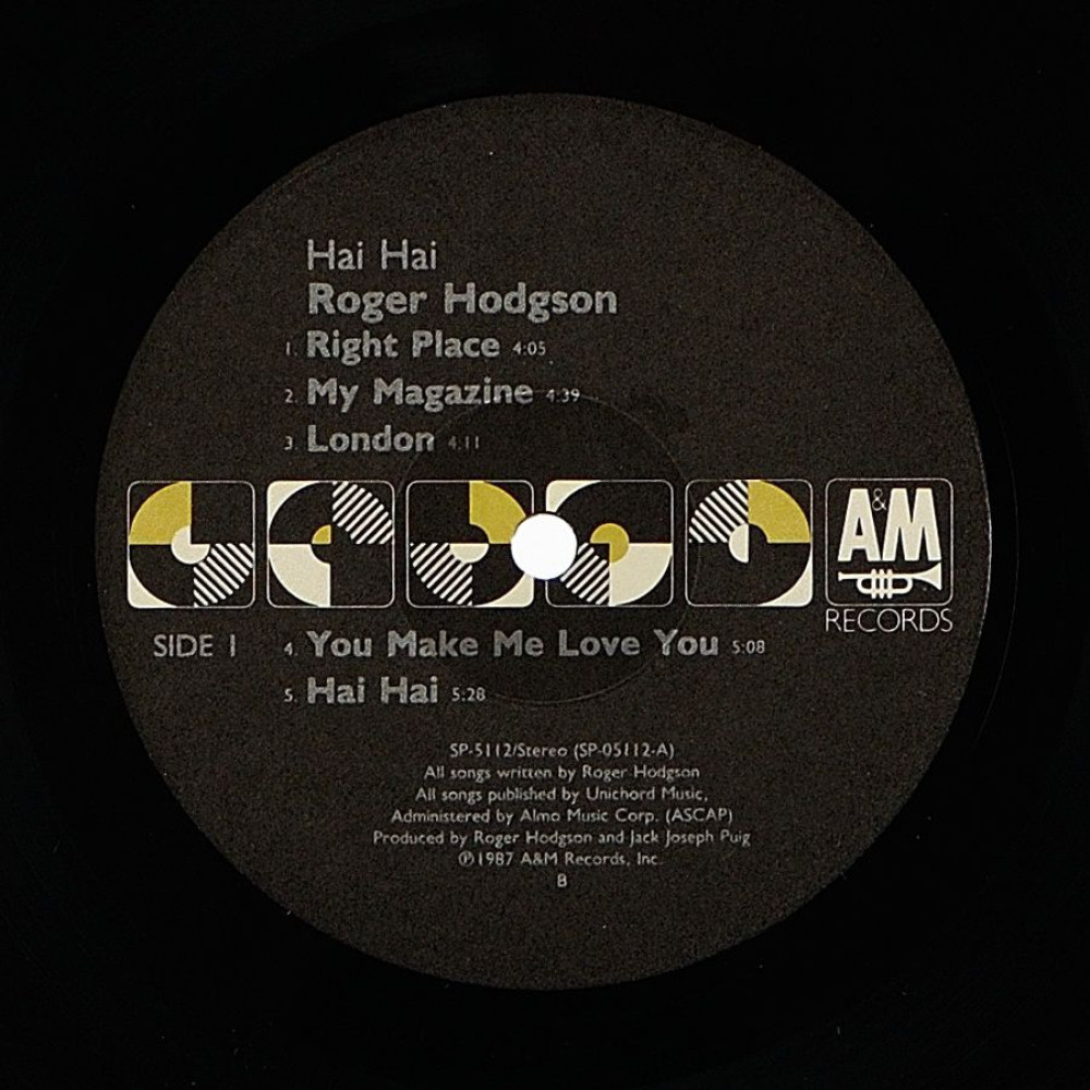 Roger Hodgson, Hai Hai (USA) (Ins.) (LP)
