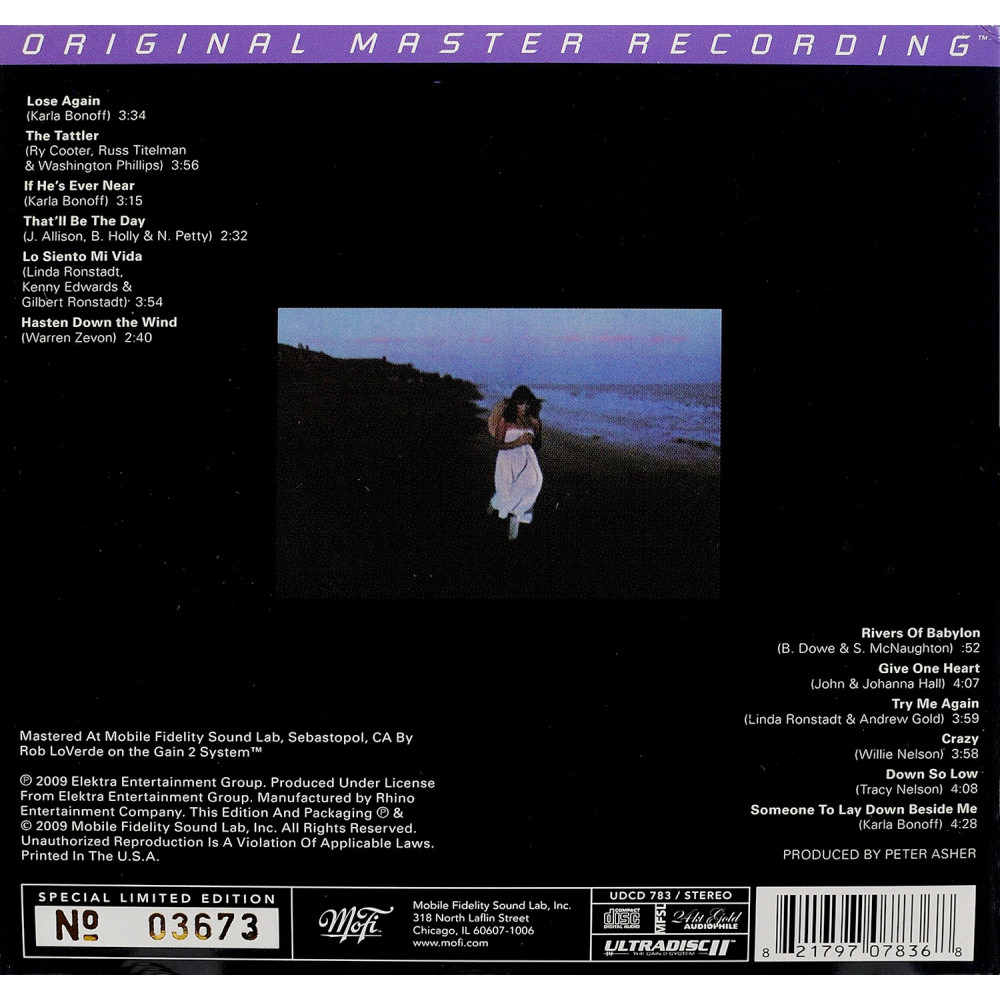 Linda Ronstadt, Hasten Down The Wind (Special Ltd Edition, Numbered)