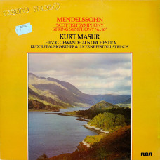 Mendelssohn, Symphony No.3, `Scottish`, String Symphony No.10 (Kurt Masur & Rudolf Baumgartner/Leipzig Gewandhaus Orchestra, Lucerne Festival Strings) (LP)