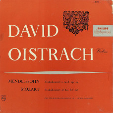 David Oistrach, Mendelsson Violinkonzert E-Moll Op.64, Mozart Violinkonzert D-Dur Kv 218 (E. Ormandy, Das PhiladeLPhia-Orchester, Ltg) (LP)