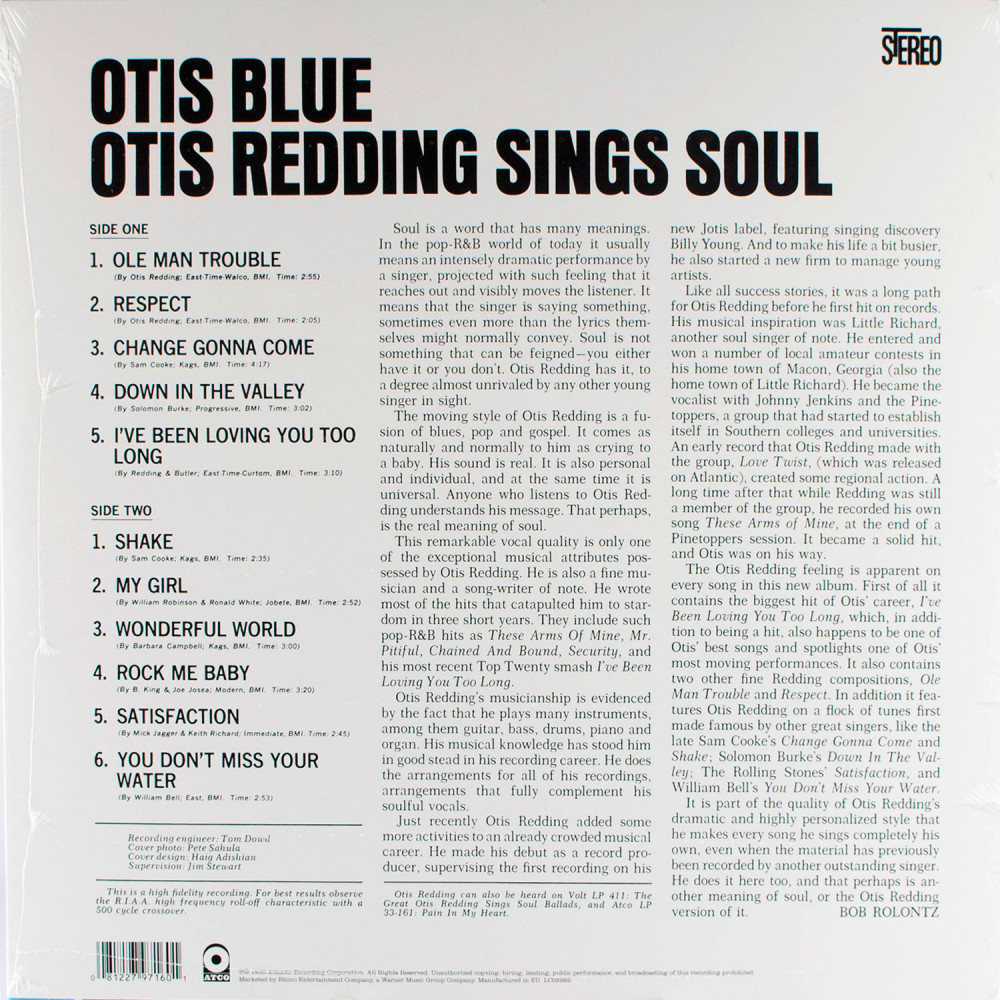 Otis Redding - Otis Blue / Otis Redding Sings Soul (LP)