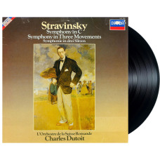 Stravinsky, L'Orchestre De La Suisse Romande, Charles Dutoit – Symphony In C / Symphony In Three Movements (LP)
