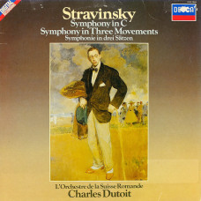 Stravinsky, Symphony In C/Symphony In Three Movements (L`orchestre De La Suisse Romande, Charles Dutoit) (LP)