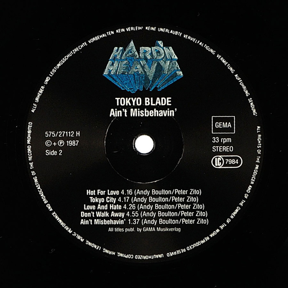Tokyo Blade, Ain`t Misbehavin` (LP)