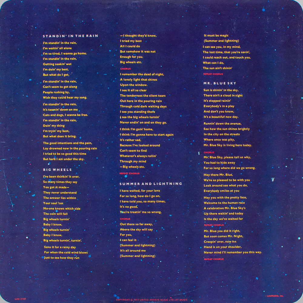 ELO (Electric Light Orchestra), Out Of The Blue (G/F) (Ins.) (2 LP)
