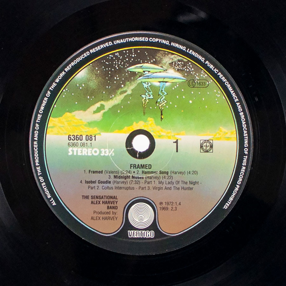 Sensational Alex Harvey Band - Framed (G/F) (LP)