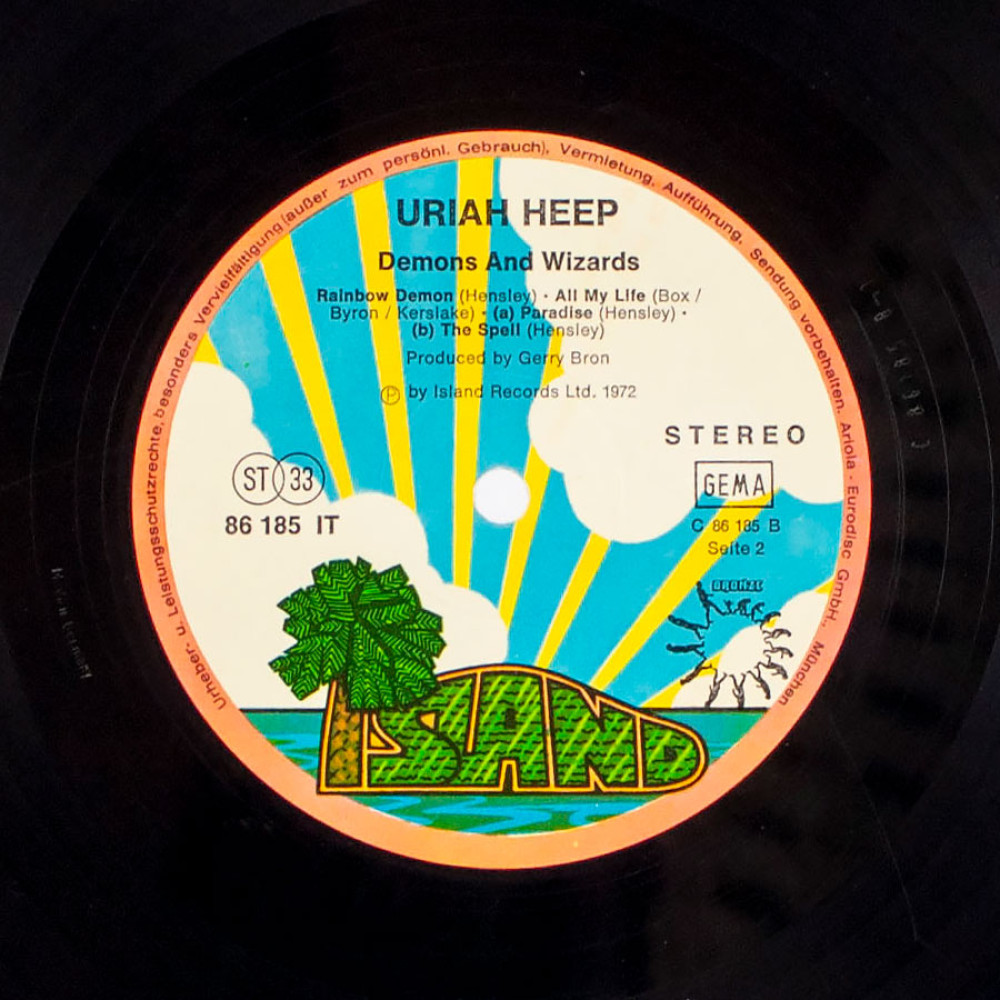 Uriah Heep, Demons & Wizards (1St Press) (G/F) (Ins.) (LP)
