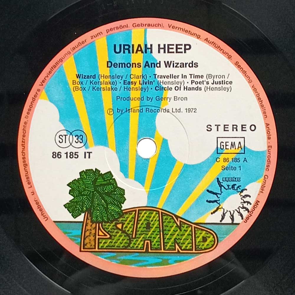 Uriah Heep - Demons & Wizards (1St Press) (G/F) (Ins.) (LP)