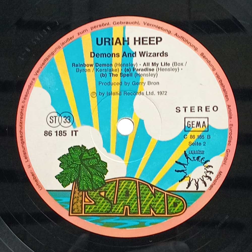 Uriah Heep - Demons & Wizards (1St Press) (G/F) (Ins.) (LP)