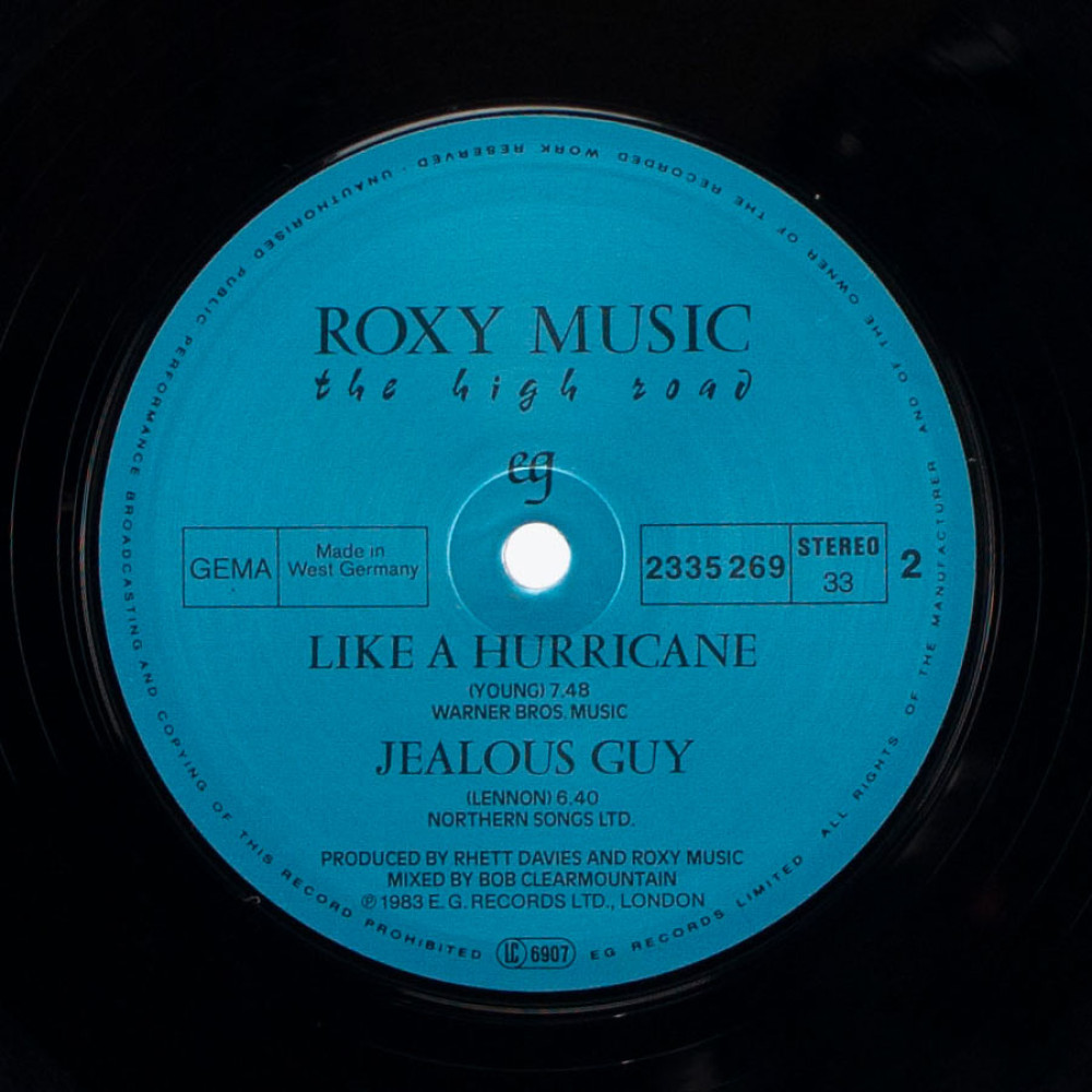 Roxy Music, The High Road (Live Mini Album) (LP)
