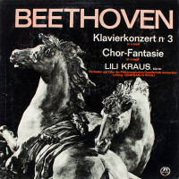 Beethoven, Piano Concerto No.3, Choral Fantasy (Lili Kraus, Piano), Chorus And Orchestra Of The Amsterdam Phiharmonic Society, G.rivoli) (LP)
