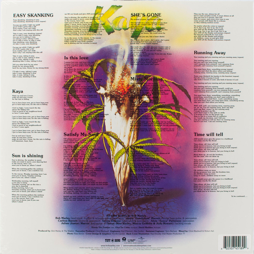 Bob Marley And The Wailers - Kaya (Limited Ed. Coloured Vinyl) (LP)