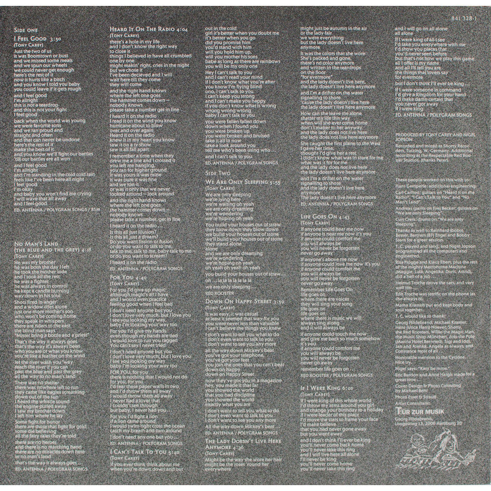 Tony Carey, For You (Ins.) (LP)