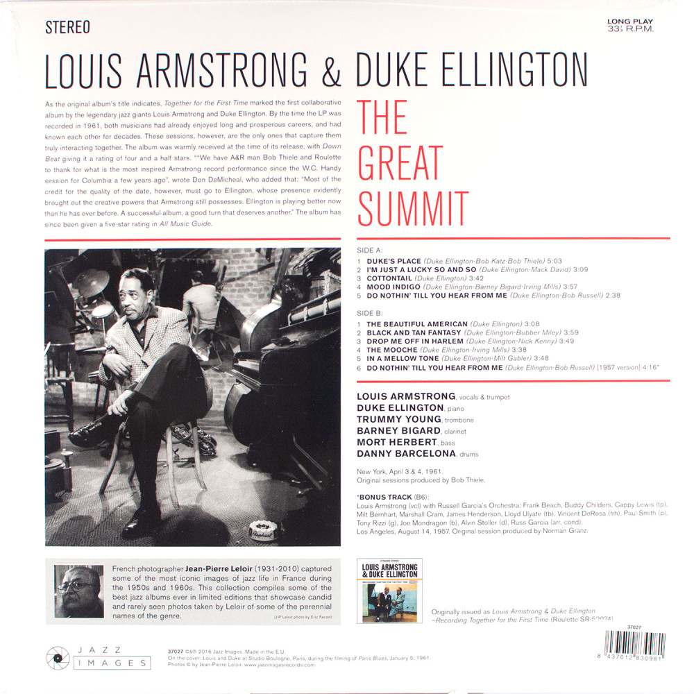 Louis Armstrong & Duke Ellington – The Great Summit (LP)