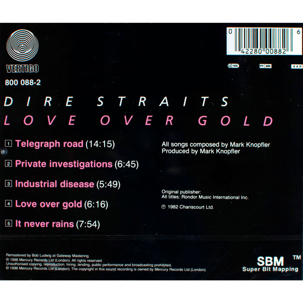 Dire Straits - Love Over Gold (CD)