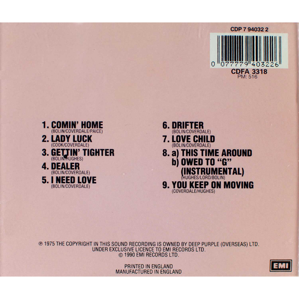 Deep Purple - Come Taste The Band (Uk) (CD)