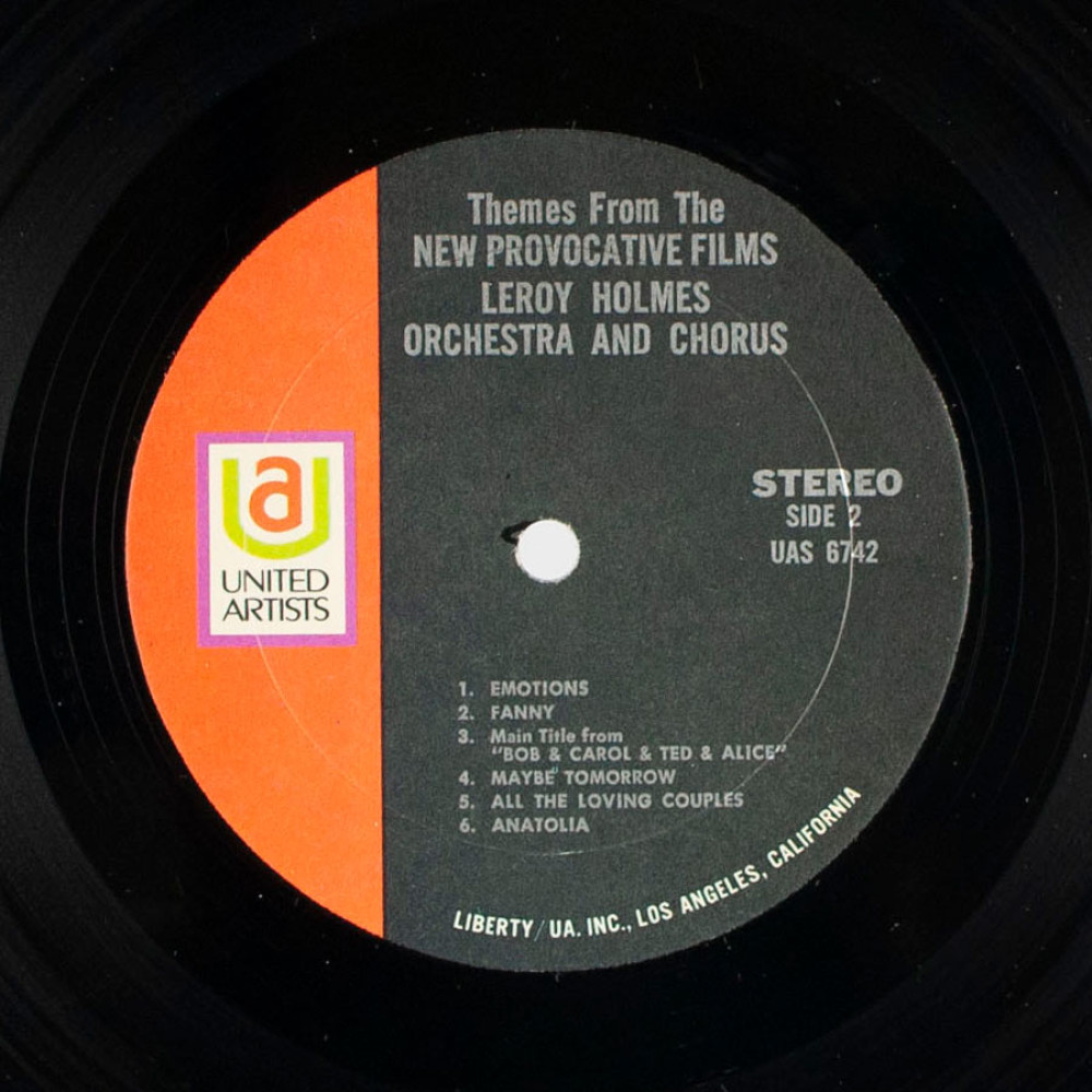 Leroy Holmes Orchestra And Chorus, Themes From The New Provocative Films (USA) (LP)