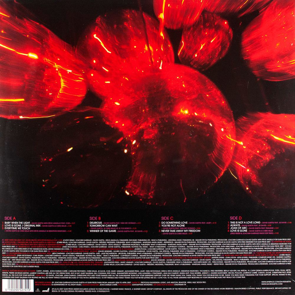 David Guetta - Poplife | Limited Edition Red Clear Vinyl (2 LP)