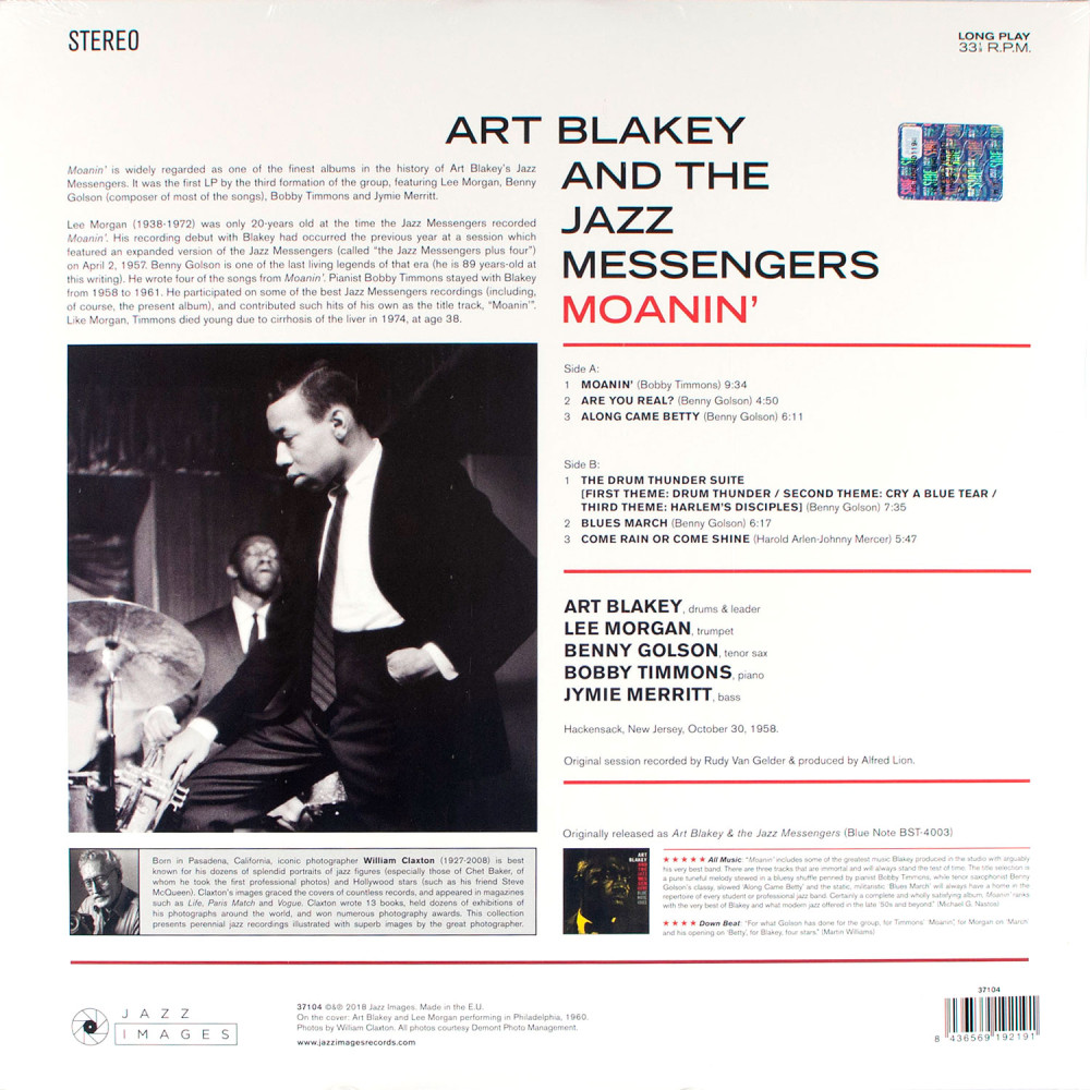 Art Blakey And The Jazz Messengers - Moanin' (LP)
