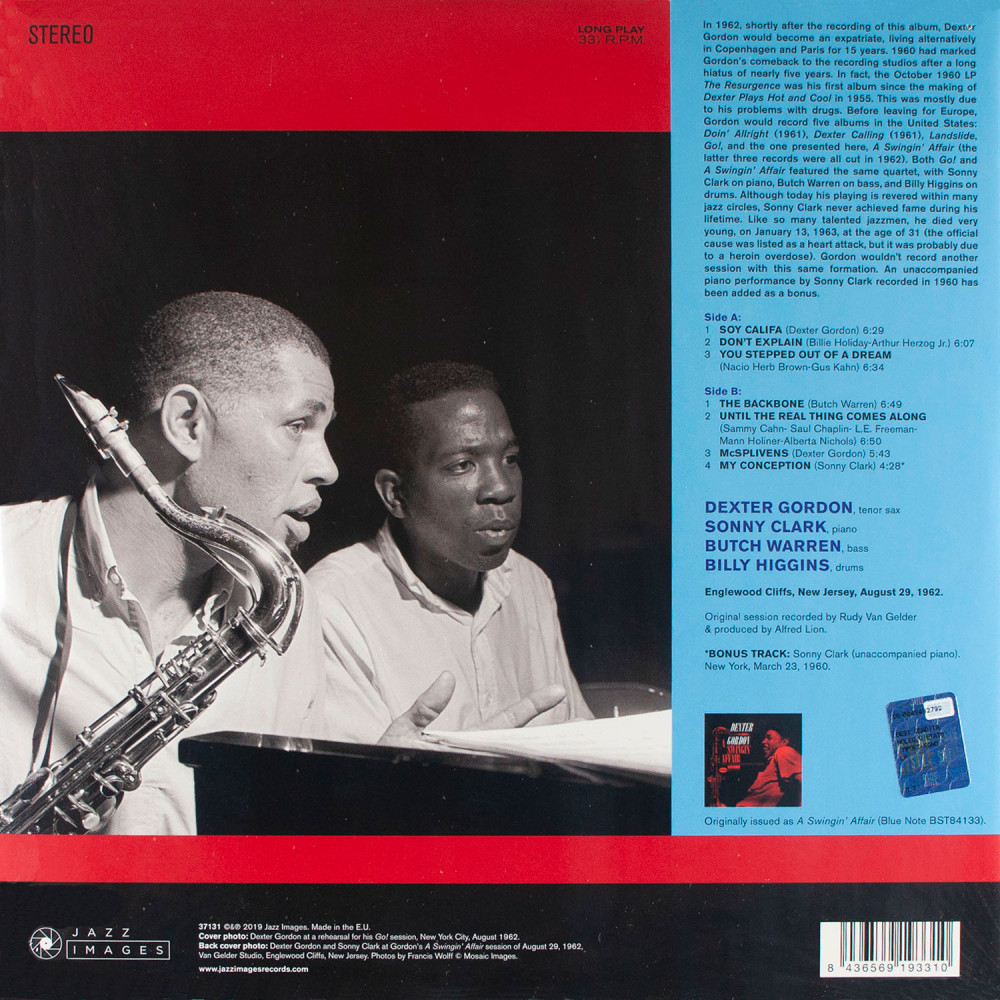 Dexter Gordon - A Swingin' Affair (LP)